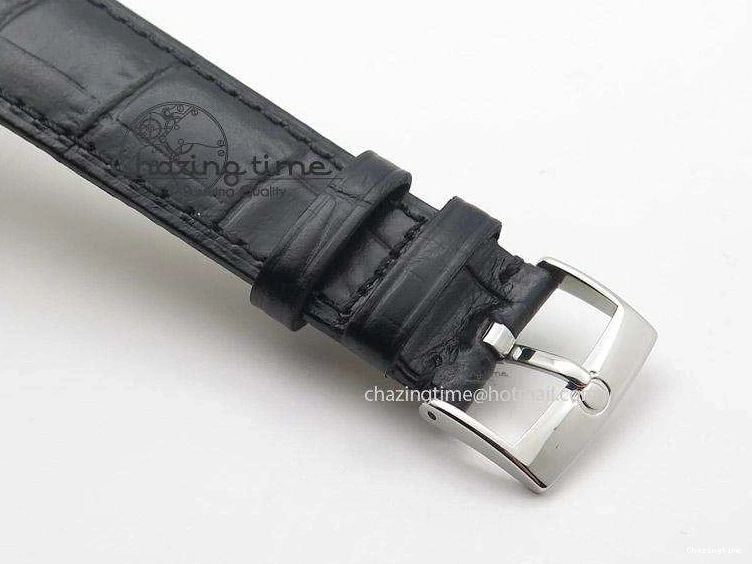 0719 De Ville MK 1:1 Best Edition SS Black Dial On Black Leather Strap A Unisex 8261
